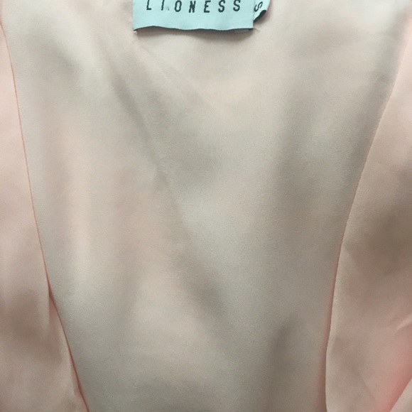 Revolve Dip It Low Pink Tiered Dress Small NWT - Picture 7 of 8